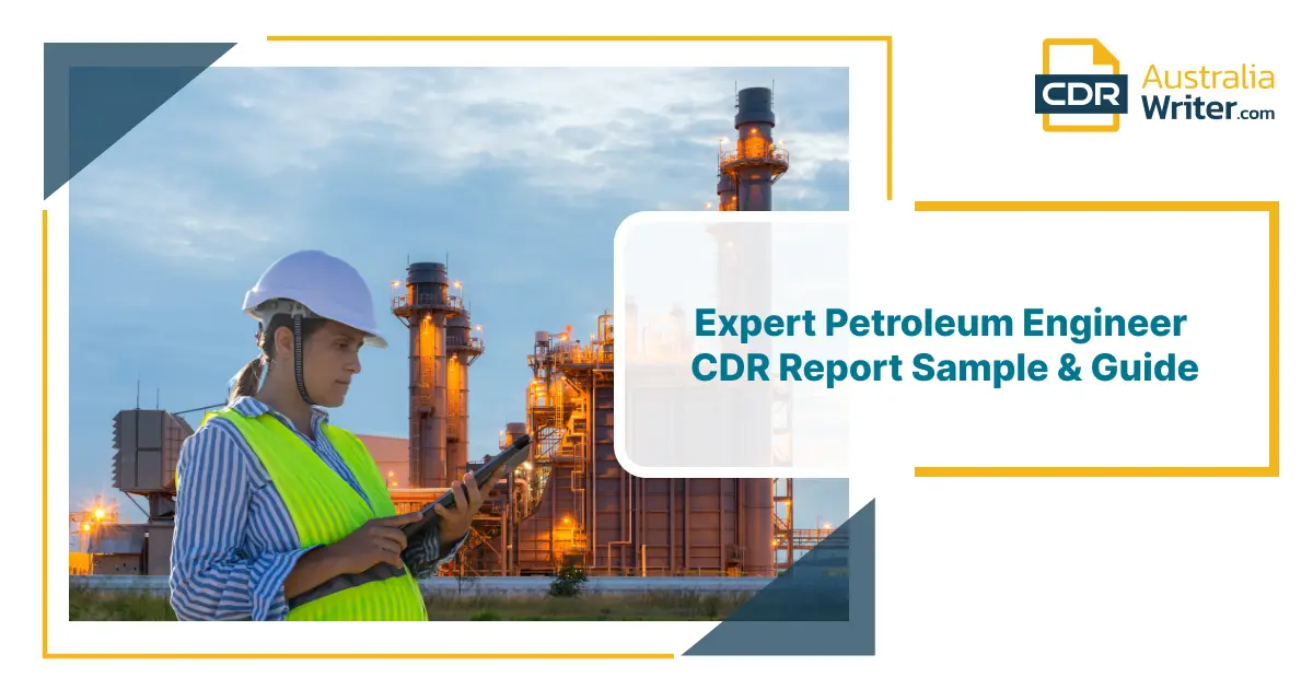 Petroleum engineer inspecting an oil and gas plant for petroleum engineer CDR documentation