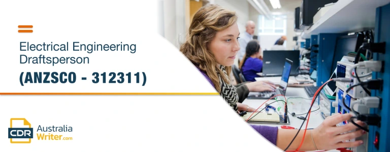 ANZSCO 312311 Electrical Engineering Draftsperson working on technical drawings and electrical circuit designs