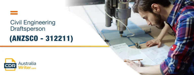 ANZSCO 312211 Civil Engineering Draftsperson creating technical drawings