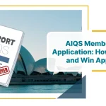 AIQS Membership Application guide with an approved report document